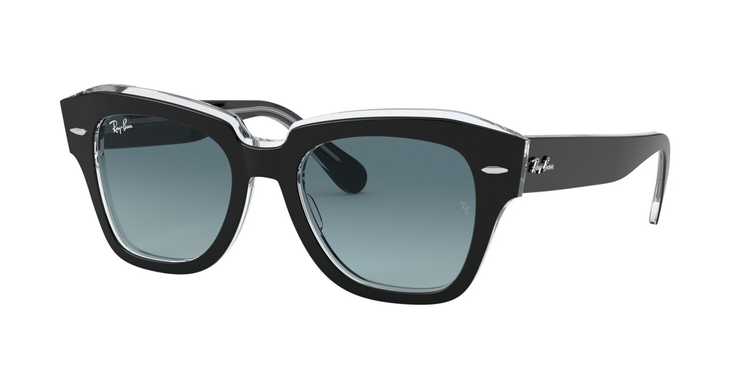 RAY-BAN RB 2186 12943M 49 STATE STREET Kadın Köşeli Güneş Gözlüğü