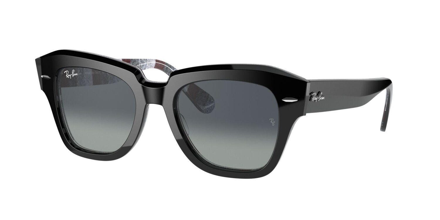 RAY-BAN RB 2186 13183A 49 STATE STREET Unisex Köşeli Güneş Gözlüğü