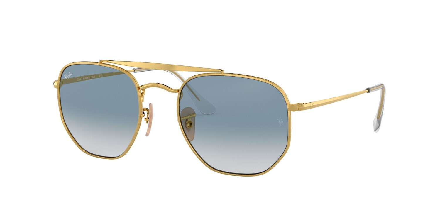 RAY-BAN RB 3648 001/3F 54 MARSHAL Unisex Köşeli Güneş Gözlüğü